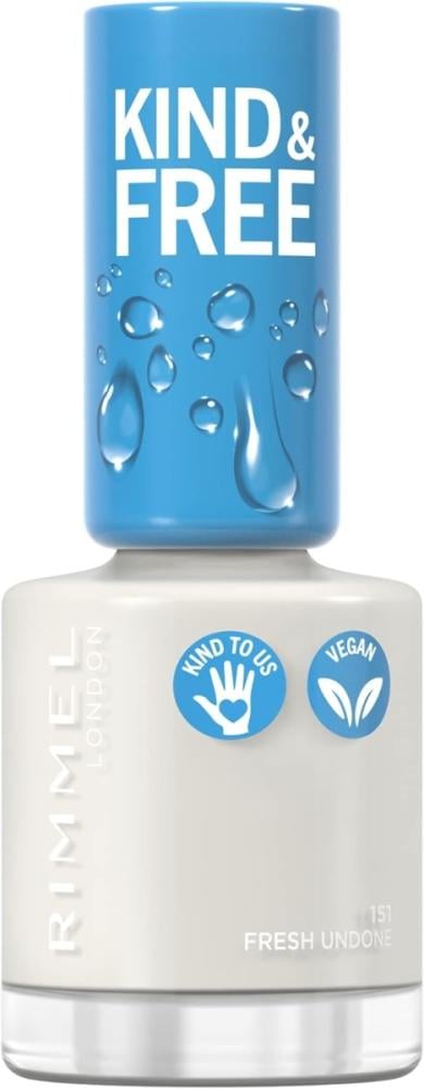 Shop Nail Polish Kind & Free Fresh Undone 151 Rimmel 10ml