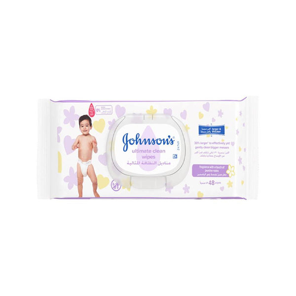 Baby Wipes Sensitive Skin Johnson's Ultimate Clean 48 Wipes
