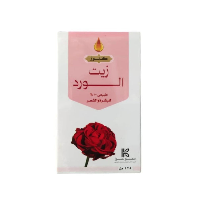 Konoz Rose Oil for Skin and Hair Natural Moisturizing Oil 125 ml
