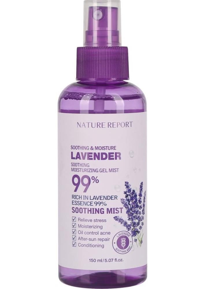 Moisturizing Face Mist Lavender Soothing Nature Report 150ml