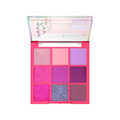Eveline Look Up Eyeshadow Palette, Neon Pink, 9 Shades, 10.8g