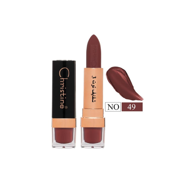 Christine Matte Lipstick Berry 3 No. 49 Vitamin E Shea Butter