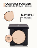 Compact Powder Natural Look Medium Peach Beige Flormar 11g