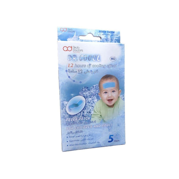 Cooling Gel Patches Fever Relief External Use Dr. Coool 5 Count