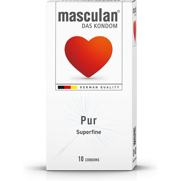 Superfine Condom Latex Natural Feeling Masculan 10Pcs