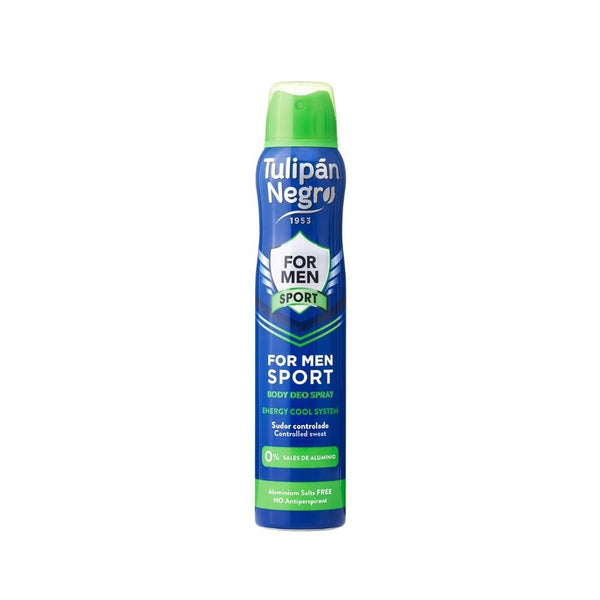 Tulipan Negro Men's Sport Deodorant Spray, 48-Hour Protection, 200ml