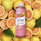 St Ives Exfoliating Body Wash Pink Lemon & Orange Refreshing Scent Gentle Exfoliation 473ml