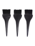 Salon System 3-Piece Wide Hair Dye Brush Set for Even Distribution