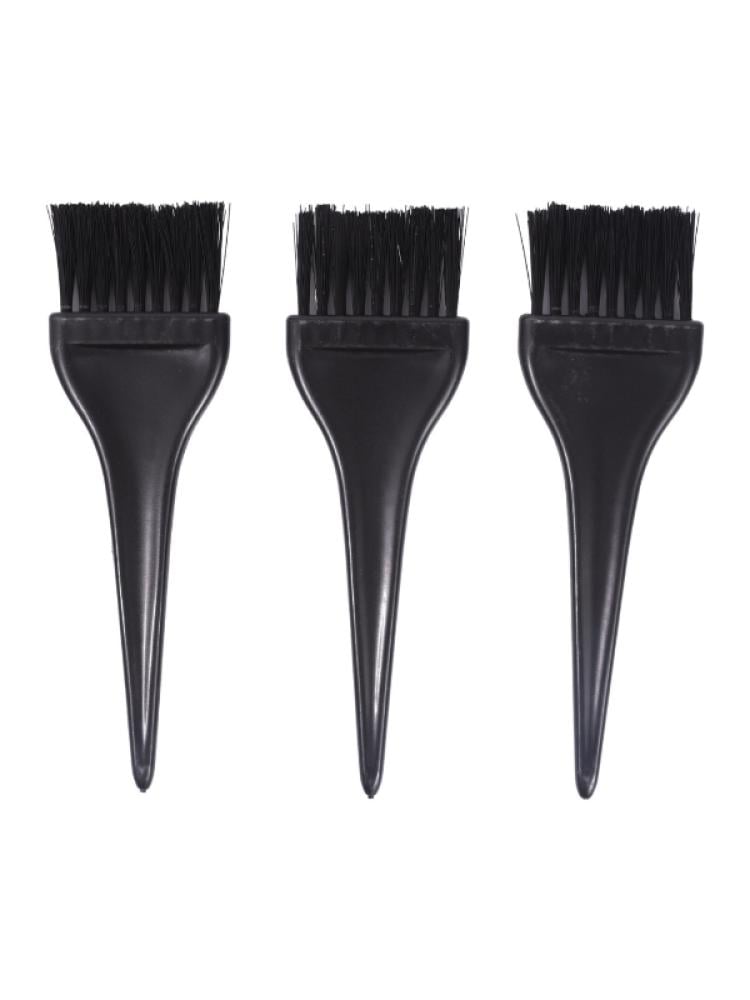 Salon System 3-Piece Wide Hair Dye Brush Set for Even Distribution