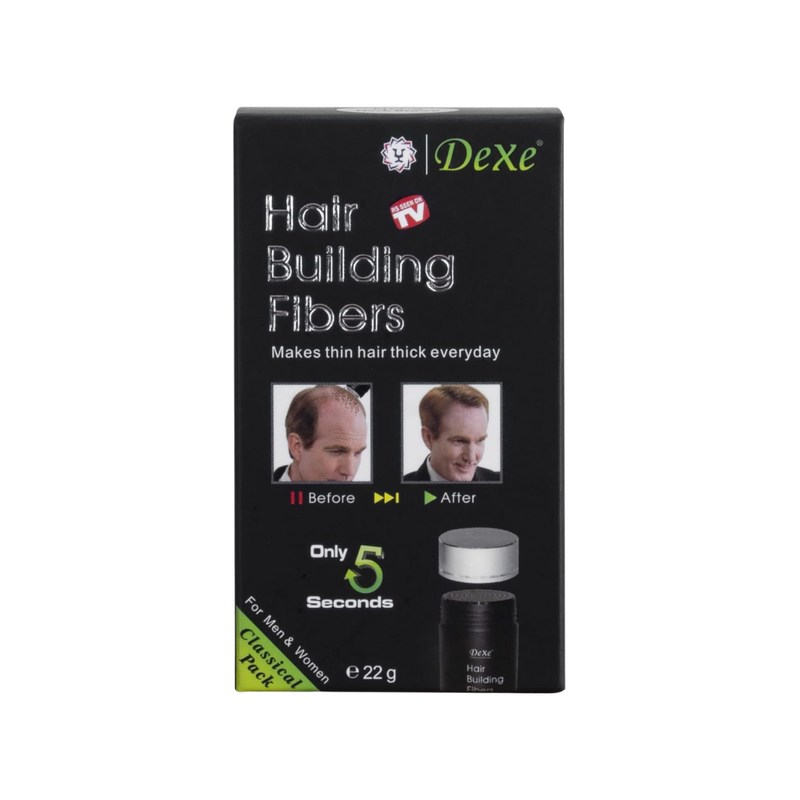 Dixie Hair Thickening Powder, Black, 22g, Sparse Area Coverage