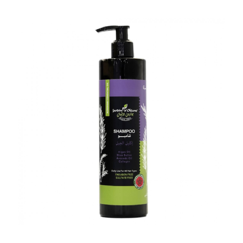Garden Olean Rosemary Essential Oil Shampoo with Argan Oil & Shea Butter, 380 ml