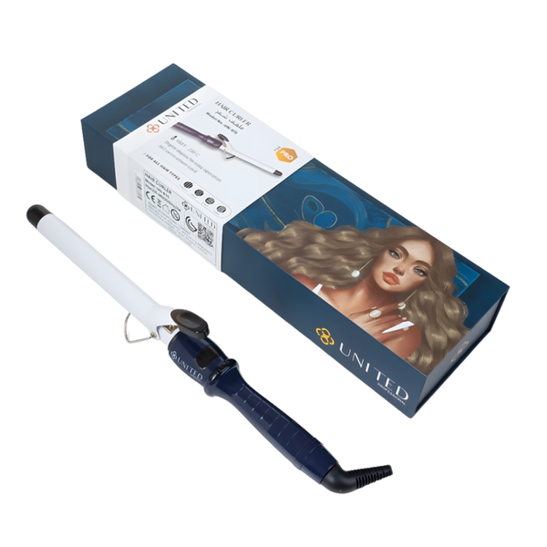 United UN 815 Curling Iron 19mm Barrel for Natural Curls