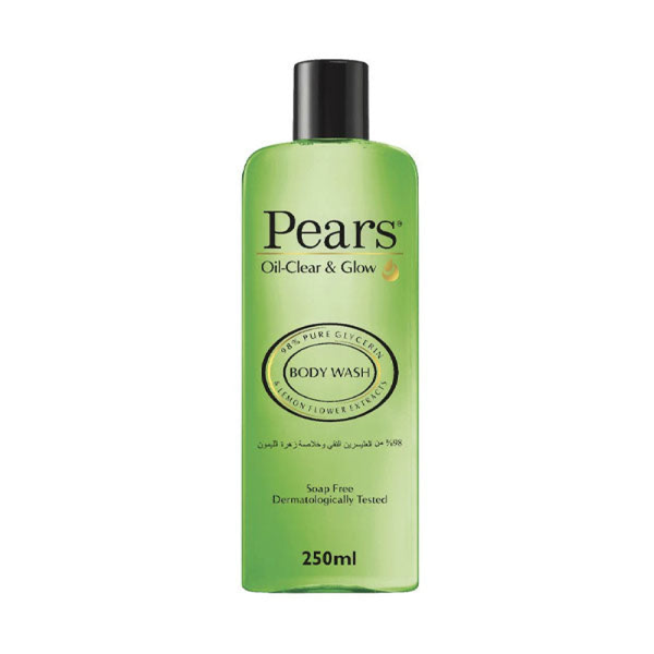 Body Wash Oil Clear Glow Lemon Flower Refreshing Pears 250ml