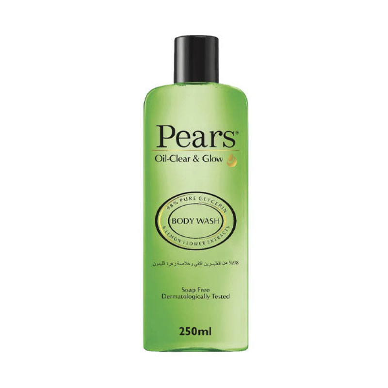 Body Wash Oil Clear Glow Lemon Flower Refreshing Pears 250ml