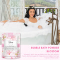 Saboo Blossom Scented Bath Bubble Powder with Jojoba Oil and Vitamin E - 200g
