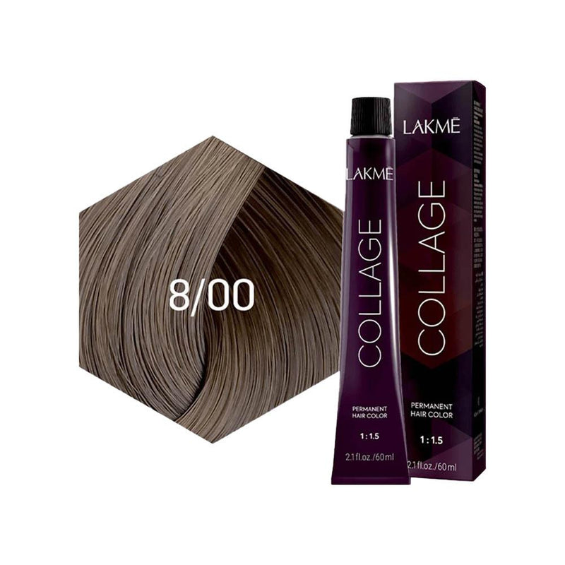 Blonde Hair Dye Light Blonde 8/00 Low Ammonia Lakme 100ml