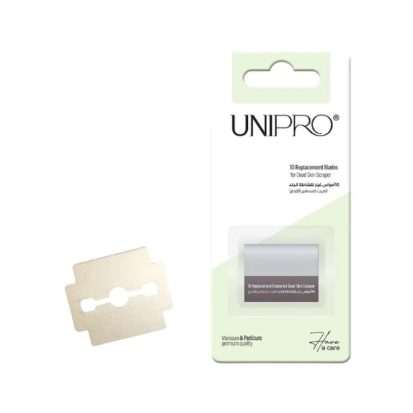 Unipro Replacement Blades for Foot Scraper 10 Count Rust-Resistant