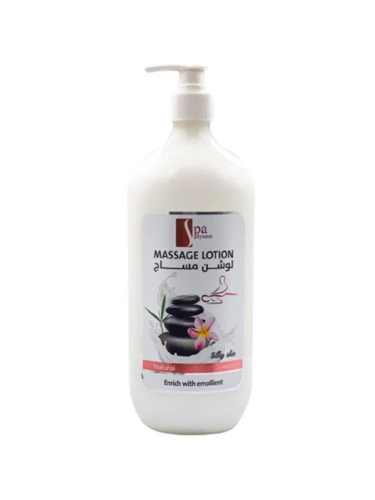 Spa System Natural Massage Lotion for Hydration and Softness - 1000ml