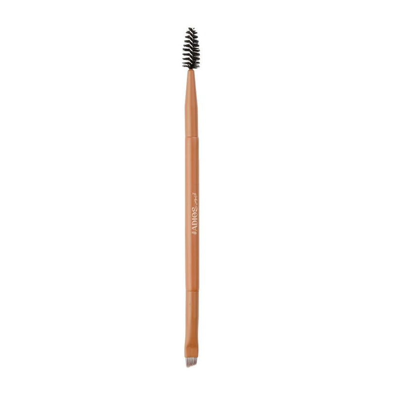 Good Morning Adios Double Eyebrow Brush D02 - Slanted Bristles for Shaping
