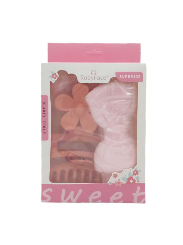 Ruby Face Hair Accessory Set - 7 Pieces Assorted Colors