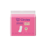 Circles Organic Cotton Ultra Soft Long Sanitary Pads for Sensitive Skin 20 pads