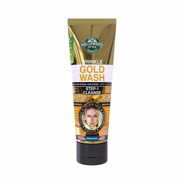 Hollywood Style Gold Face Wash with Collagen & Hyaluronic Acid, 100ml