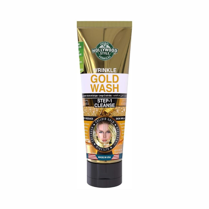 Hollywood Style Gold Face Wash with Collagen & Hyaluronic Acid, 100ml