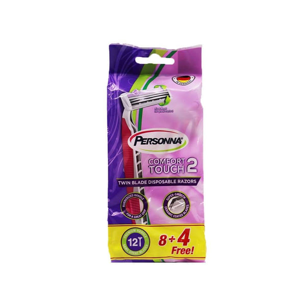 Women's Disposable Razors Comfort Touch 2 Personna 12 Piece