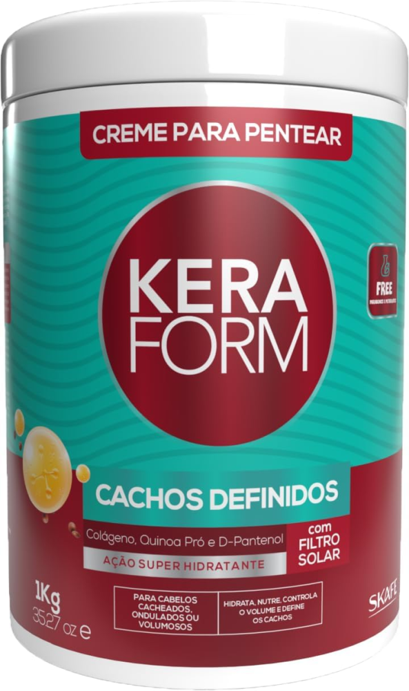 Best Curl Cream for Wavy Hair Collagen & Quinoa Formula Skafe 1kg