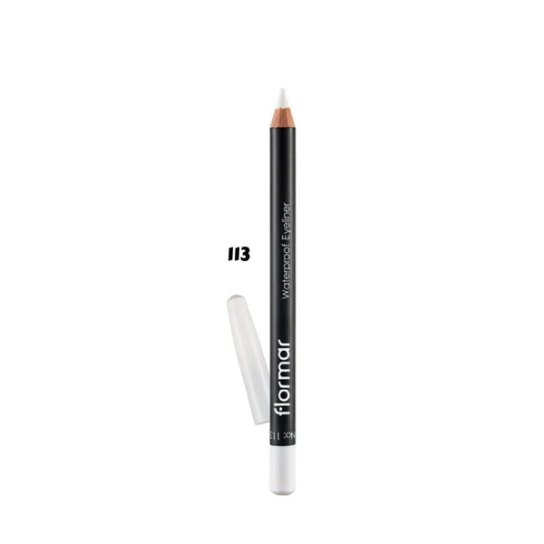 Flormar Waterproof Eyeliner Pencil - Pure White - Enriched with Vitamin E
