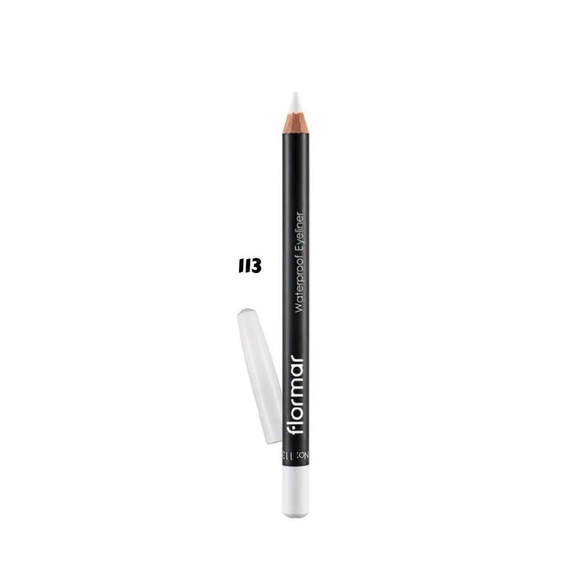 Flormar Waterproof Eyeliner Pencil - Pure White - Enriched with Vitamin E