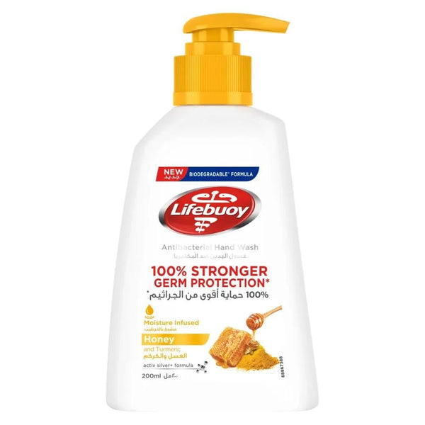 Lifebuoy Honey Turmeric Hand Wash Moisturising Cleanser 200ml