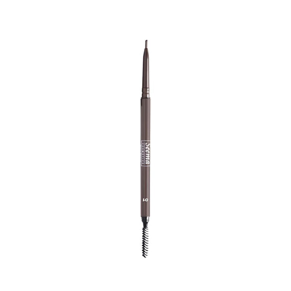 Seema Cosmetics Waterproof Eyebrow Pencil, Medium Brown, Dual-Ended
