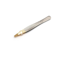 Basic Care 1575 Stainless Steel Tweezers for Eyebrow and Facial Hair