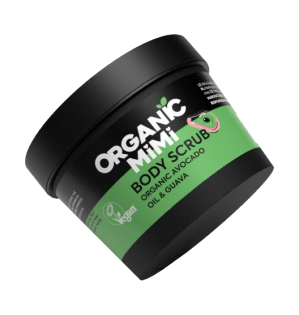 Best Body Scrub Avocado Oil and Guava Gentle Exfoliating Organic Mimi 120g