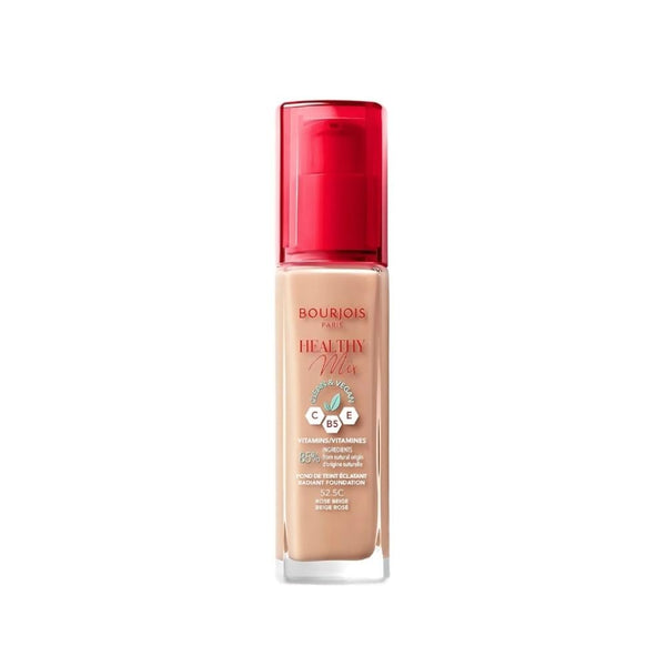 Bourjois Healthy Mix Foundation, Medium Coverage, Vitamin C, 52.5C Rose Beige