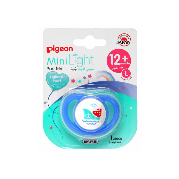 Pigeon Mini Lite Pacifier, Large, 12 Months Plus, BPA-Free