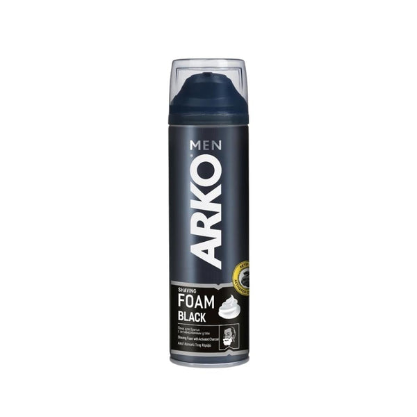 Black Shaving Foam Rich Lather Moisturizing Protection Arko 200ml