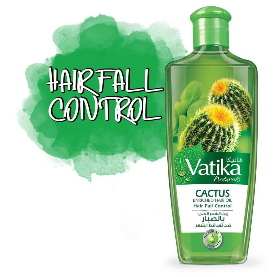 Vatika Naturals Cactus Hair Fall Control Oil for Hair Strengthening 200ml