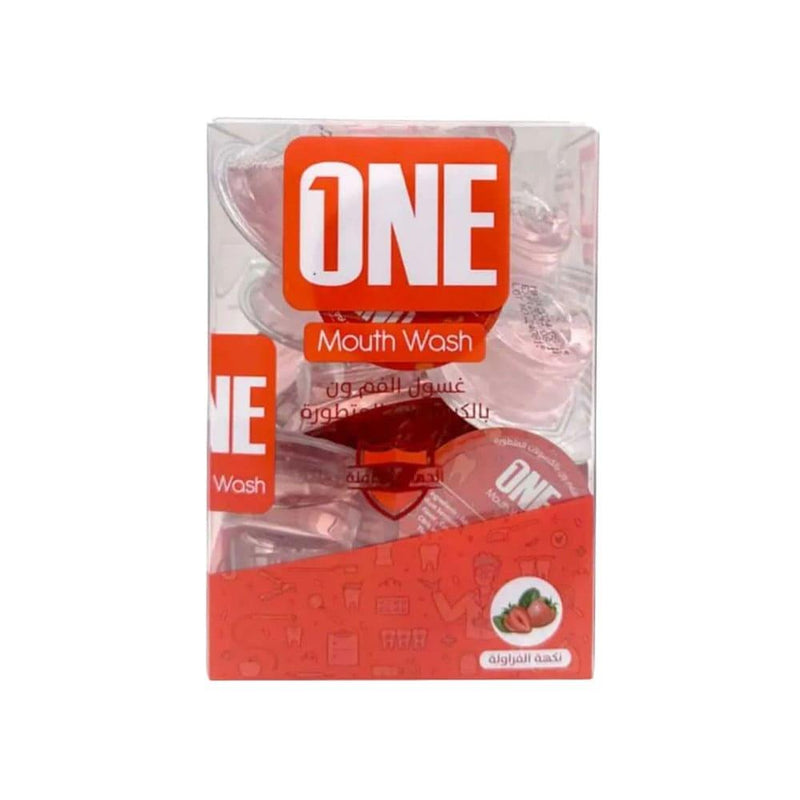 Mouthwash Capsules Strawberry Flavor Alcohol-Free One 20 x 15ml