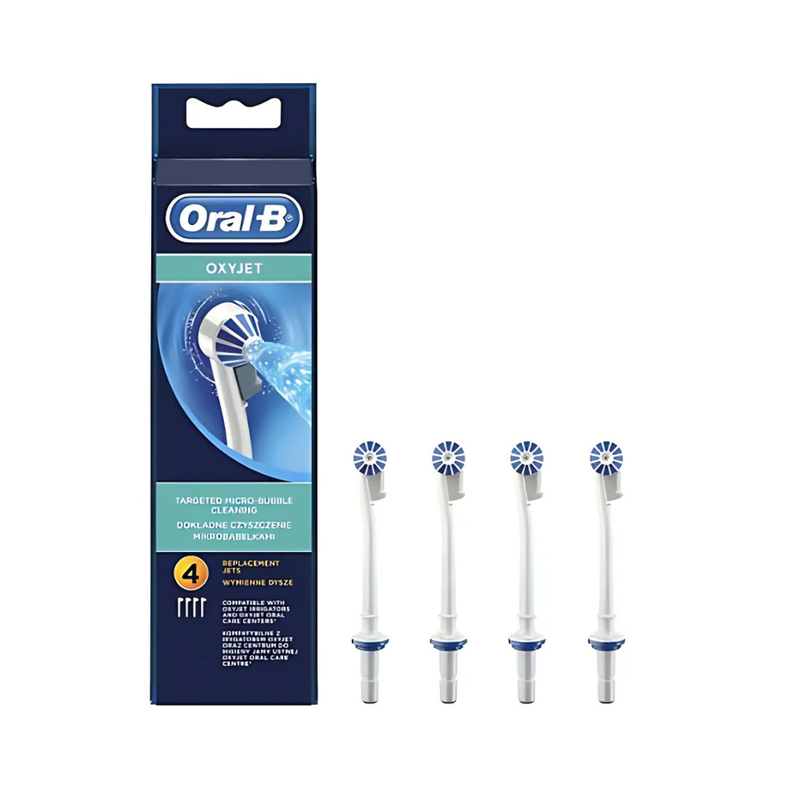 Oral-B OxyJet Replacement Nozzle Heads, 4 Count, Water Flosser Parts