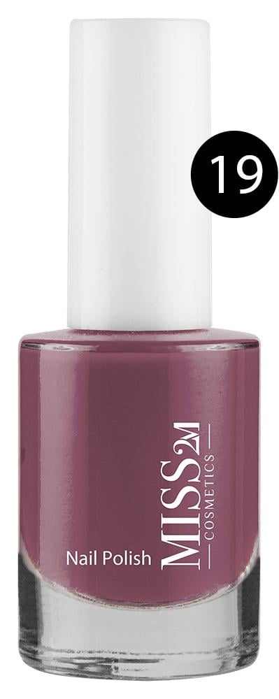 Nail Polish Glossy Long-Wearing Shade 19 Miss 2M 10ml