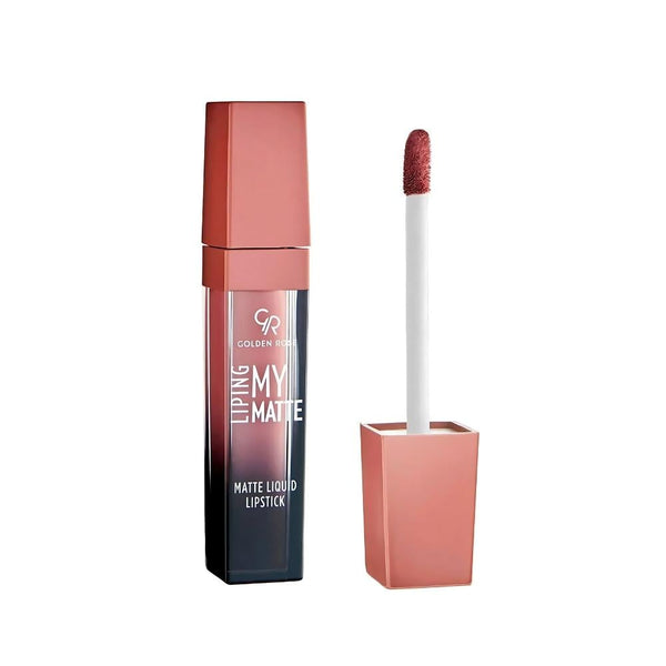 Golden Rose Long-Lasting Matte Liquid Lipstick with Vitamin E - Shade 10