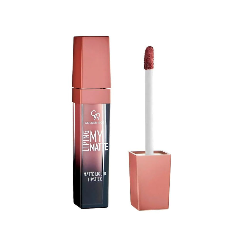 Golden Rose Long-Lasting Matte Liquid Lipstick with Vitamin E - Shade 10