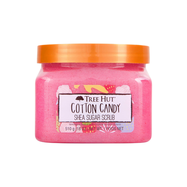 Tree Hut Shea Sugar Body Scrub Cotton Candy Scent Exfoliating 510ml
