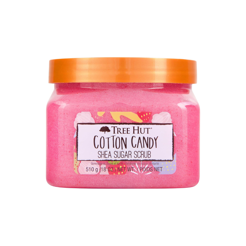 Tree Hut Shea Sugar Body Scrub Cotton Candy Scent Exfoliating 510ml