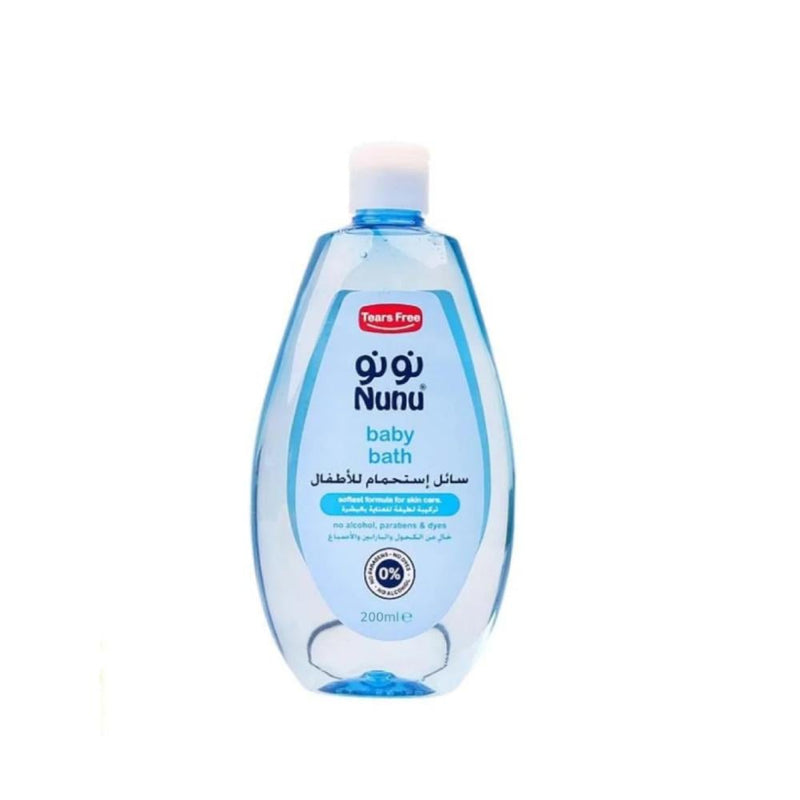 Nunu Baby Bath Liquid, Sensitive Skin Formula, 200ml