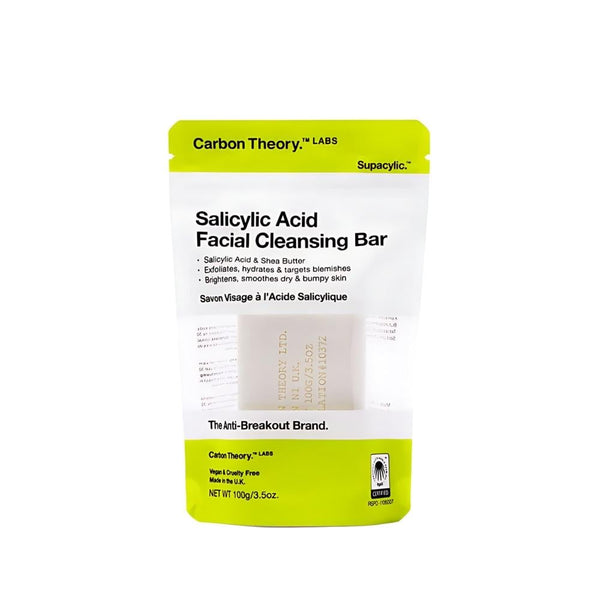Carbon Theory Salicylic Acid Facial Cleansing Soap, 1.8% Salicylic Acid, 100g