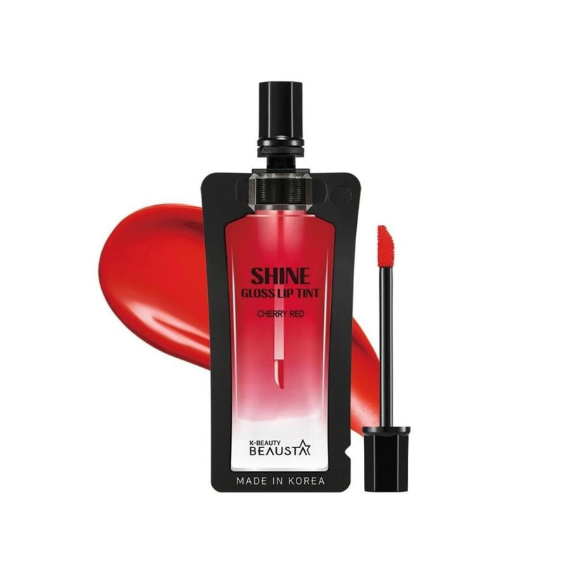 Beausta Cherry Red Lip Gloss and Blush Waterproof Long-Lasting