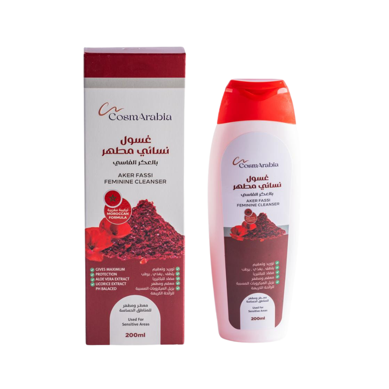 Cosmarabia Feminine Cleansing Wash, Aker Fassi, Sensitive Skin, 200ml
